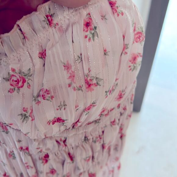 NWT $128 RUMORED Marionette midi dress / candied carnation S - Picture 7 of 14